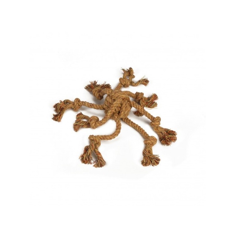 Beeztees corda intrecciata a forma di polpo octopus giocattolo per cane