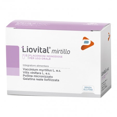 Liovital Mirtillo - 8 Flaconcini per l'Affaticamento alla Vista