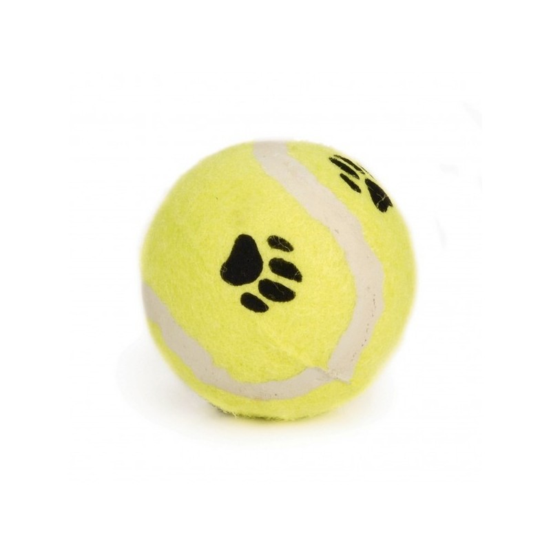Beeztees giocattolo cane pallina da tennis con impronta
