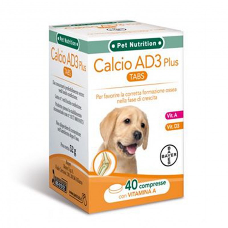 Bayer Calcio AD3 plus integratore ossa per cane