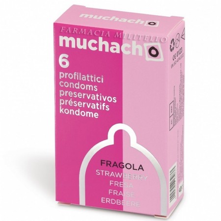 Muchacho Fragola - Condom aroma fragola 6 Pezzi