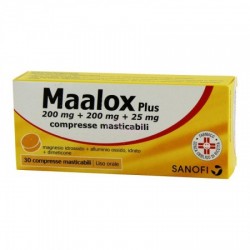 Maalox Plus Acidità di stomaco e Gonfiore 30 Compresse Masticabili
