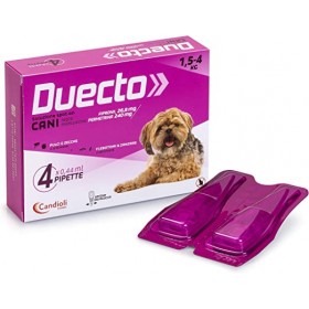 DUECTO antiparassitario spot-on pulci e zecche cane 1,5 - 4 Kg