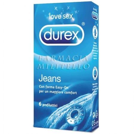 Durex Jeans Preservativi Classici Easy-on - 6 Pezzi