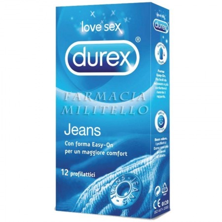 Durex Jeans Preservativi Classici Easy-on - 12 Pezzi