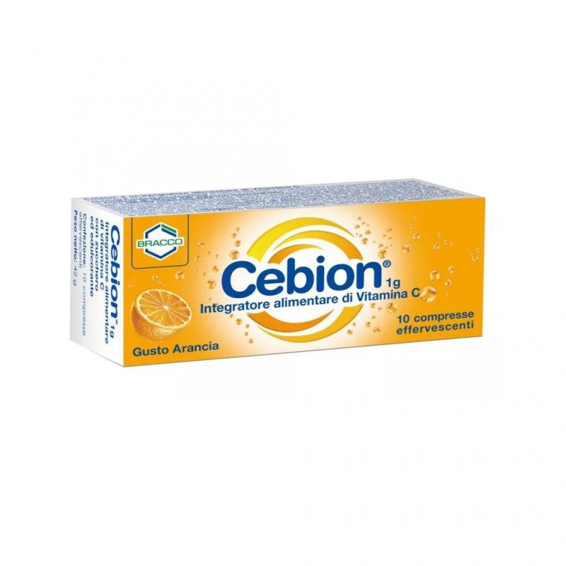 Cebion Vitamina C da 1gr - Compresse Effervescenti Gusto Arancia