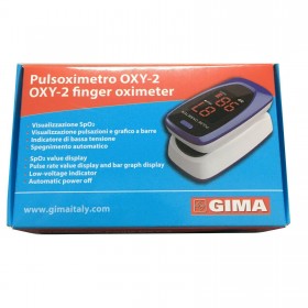 Gima Pulsossimetro da Dito oxy-2 - Ossimetro Saturimetro Professionale