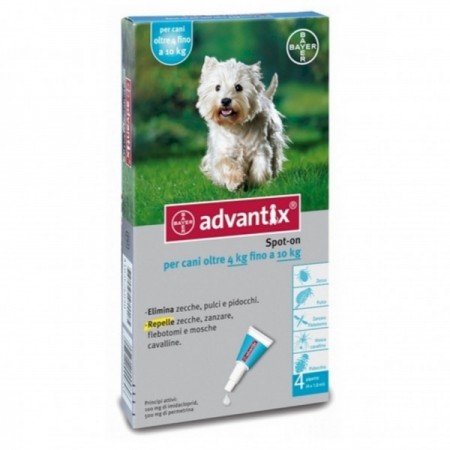 Bayer advantix antiparassitario per cane da 4 a 10 kg