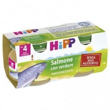HIPP BIO OMO SALMONE/VERD 2X80