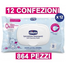 Chicco Salviettine Bambini Detergenti igienizzanti | 864 Salviette con Plaquette Kit
